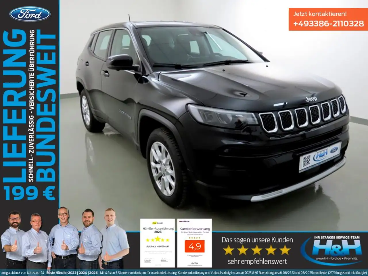Jeep Compass 1.5 e-Hybrid Aut Altitude ParkAss — Premnitz