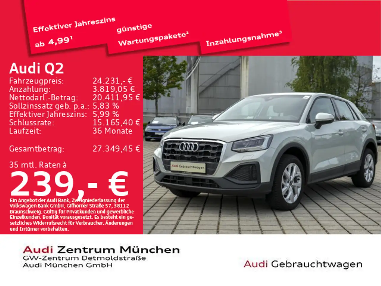 Audi Q2 35 TFSI S tronic LED/PDC+ — München