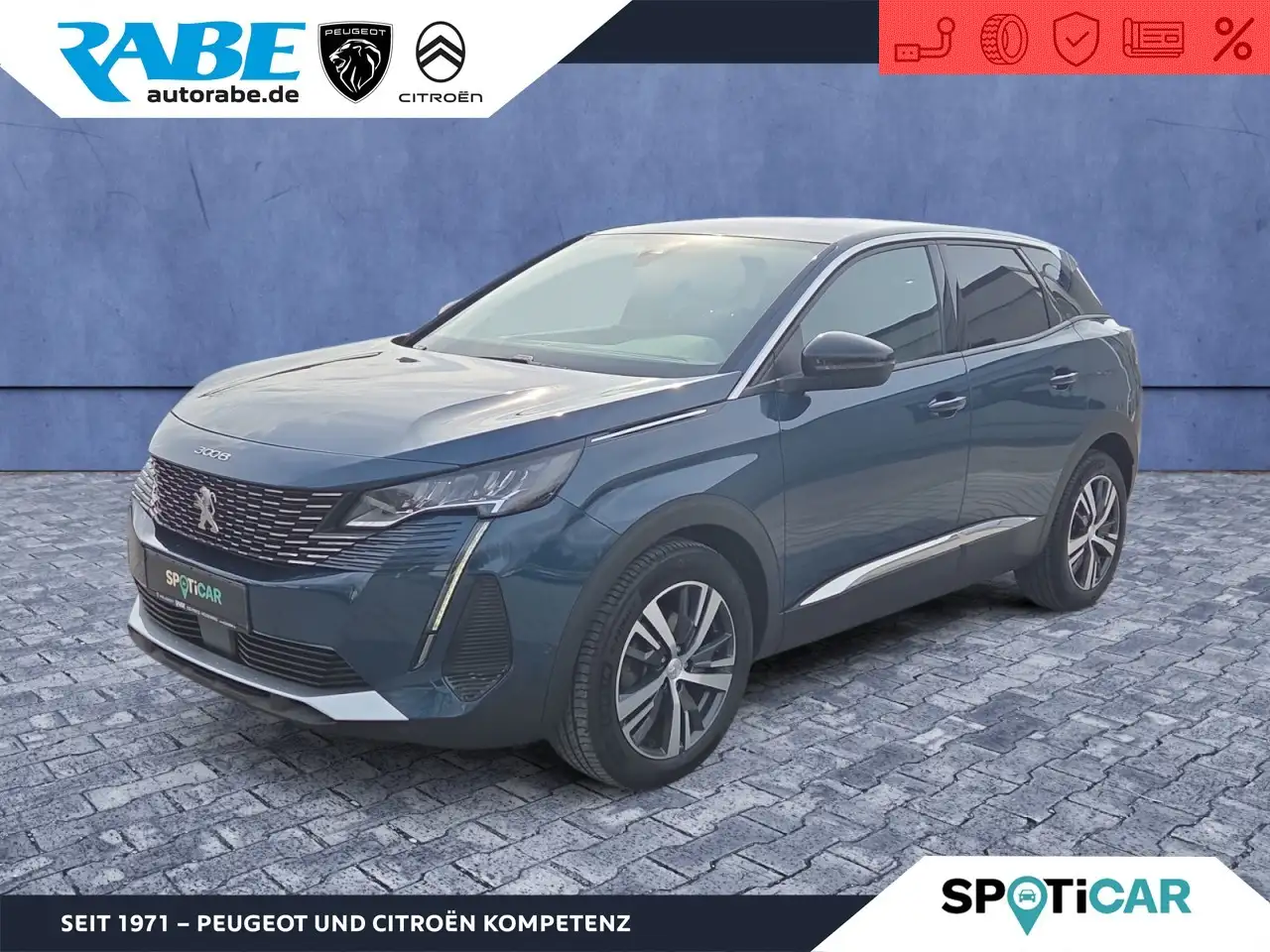 Peugeot 3008 Allure Pack 136 Hybrid Aut.+Sitzhz+Navi+AHK Klima — Eschwege