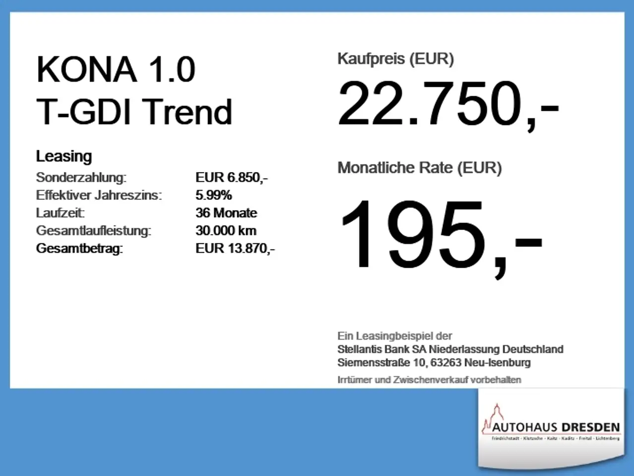 Hyundai KONA 1.0 T-GDI Trend *ACC*NAVI*DAB*SHZ*KEYLESS*LM — Galerie du véhicule 6