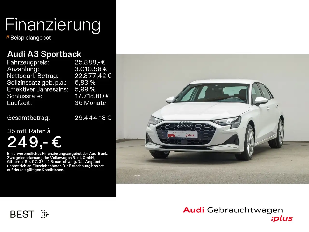 Audi A3 advanced 30 TFSI Navi, Klima Plus — Mühlheim a. Main