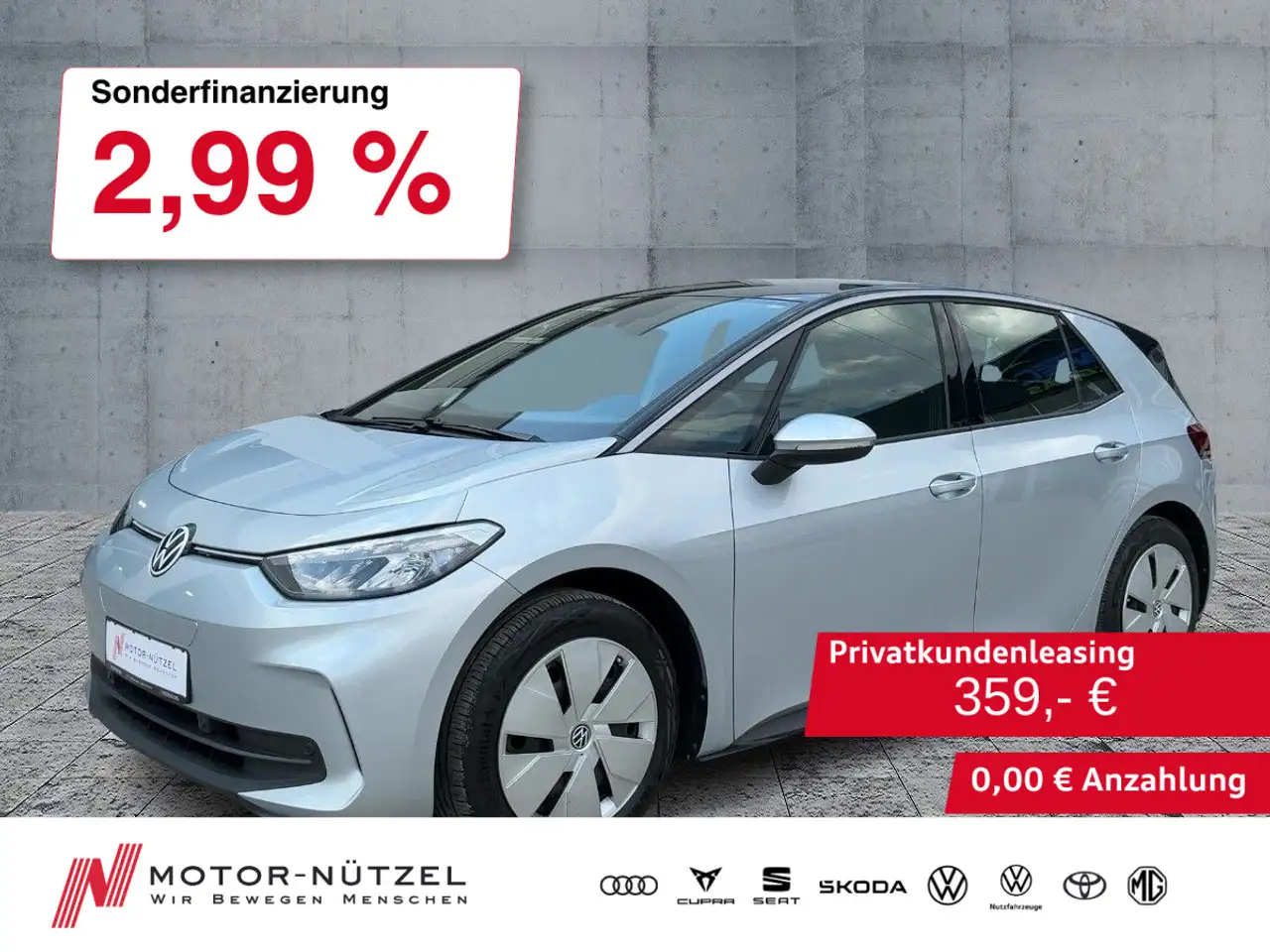 Volkswagen ID.3 150 kW Pro LED+NAV+APP+ACC+SHZ+2xPDC+DAB — Zwickau