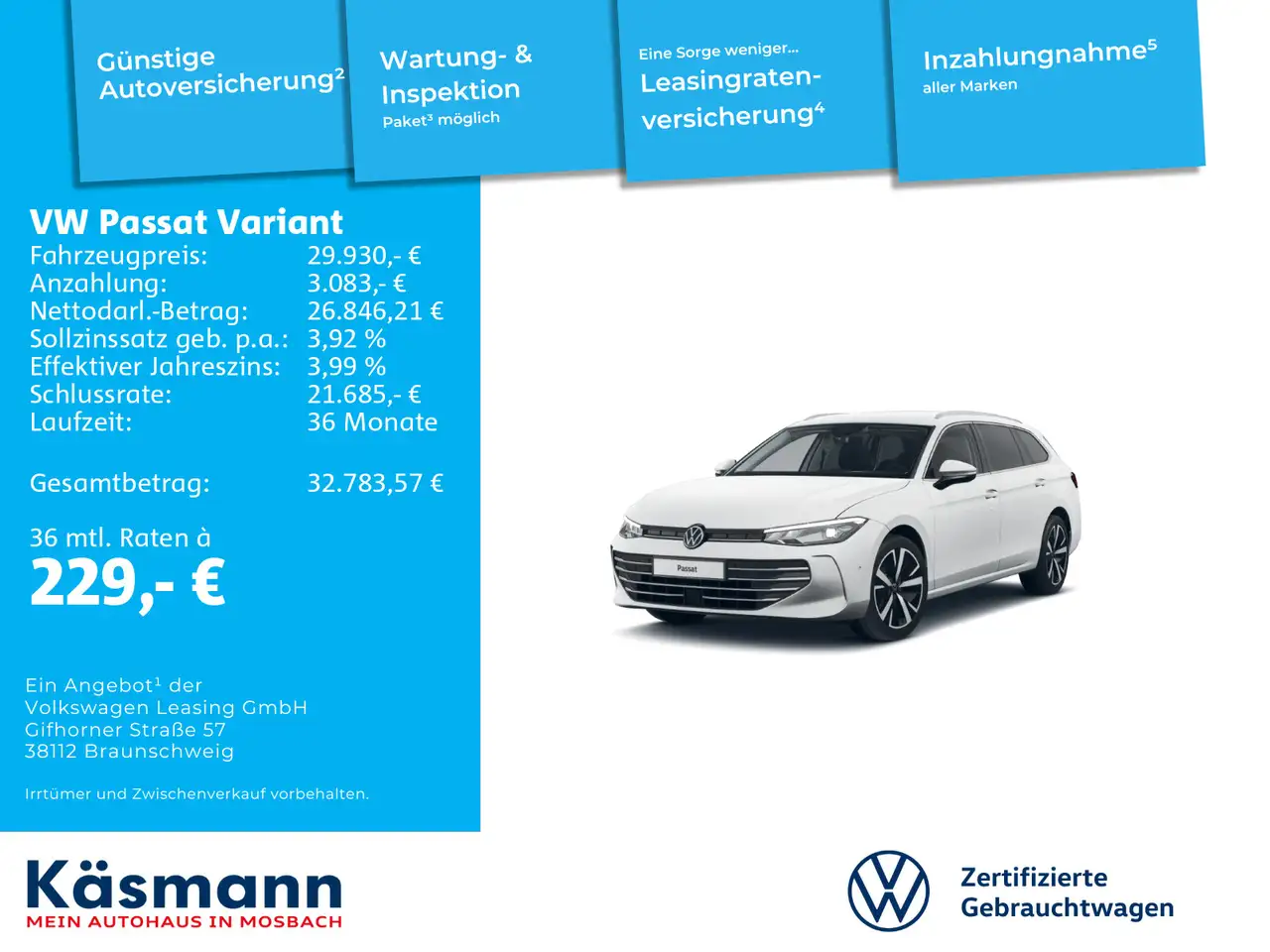Volkswagen Passat Variant Passat 1.5 eTSI Business AHK HUD DCC NAV — Galería del vehículo 2
