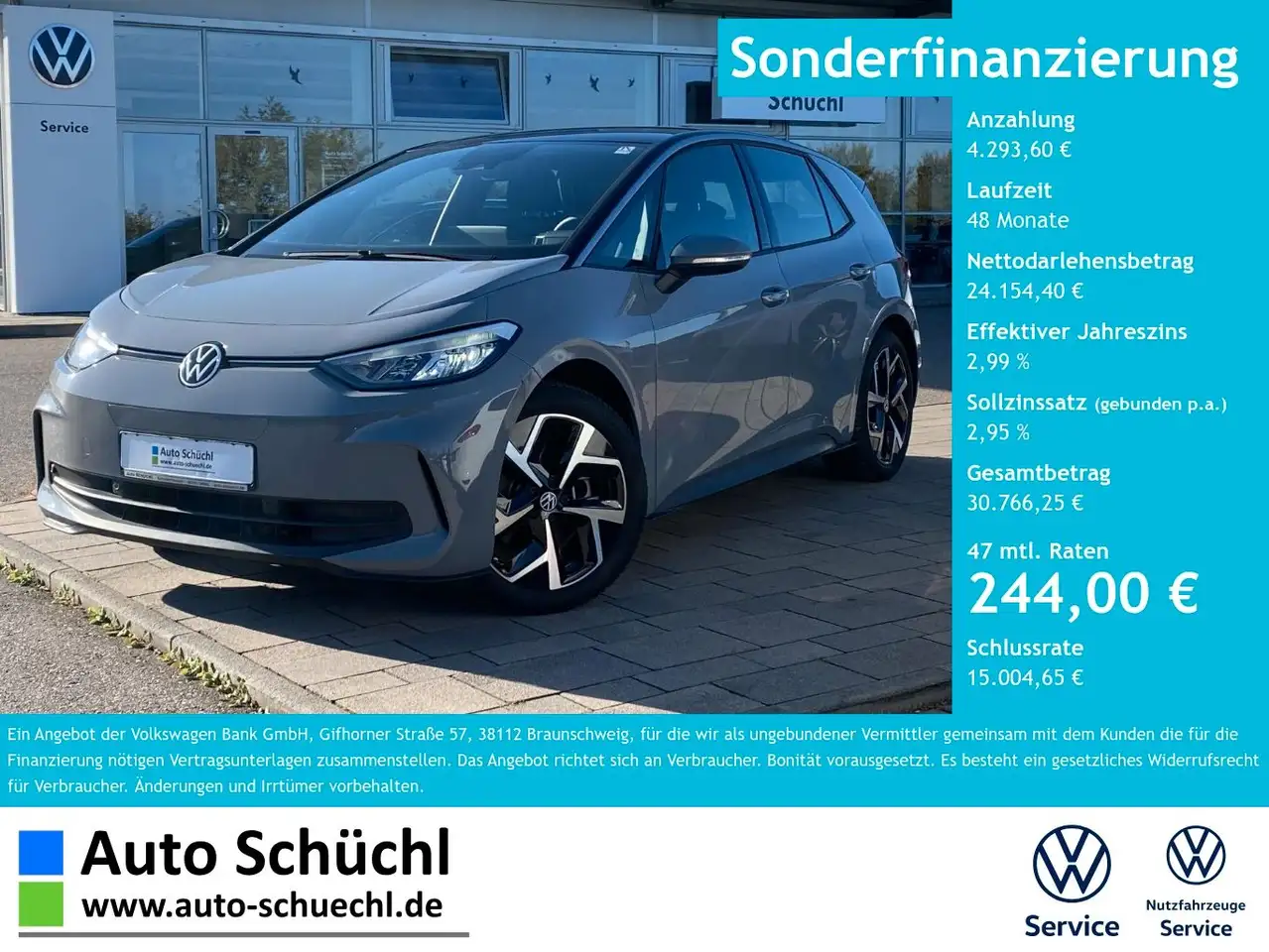 Volkswagen ID.3 PRO FACELIFT 19"+WÄRMEPUMPE+APP-CONNECT+NA — Schrobenhausen
