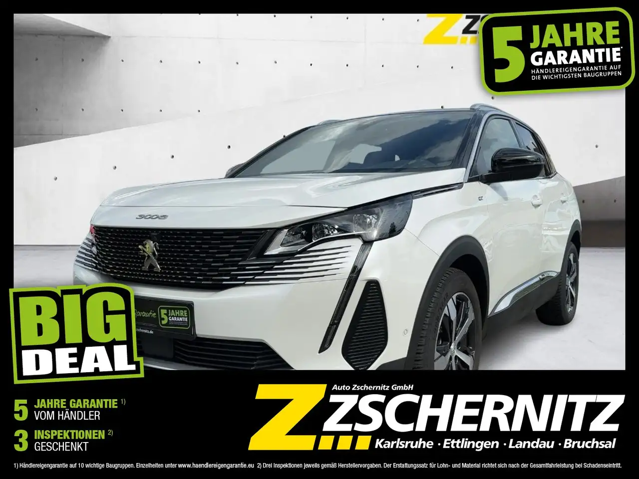 Peugeot 3008 1.2 PureTech 130 GT Kamera Navi Totwinkel — Bruchsal