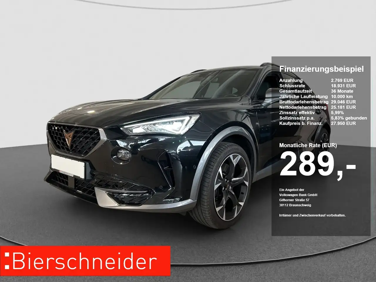 CUPRA Formentor 2.0 TSI DSG VZ 19 KAMERA ACC DCC — Ingolstadt