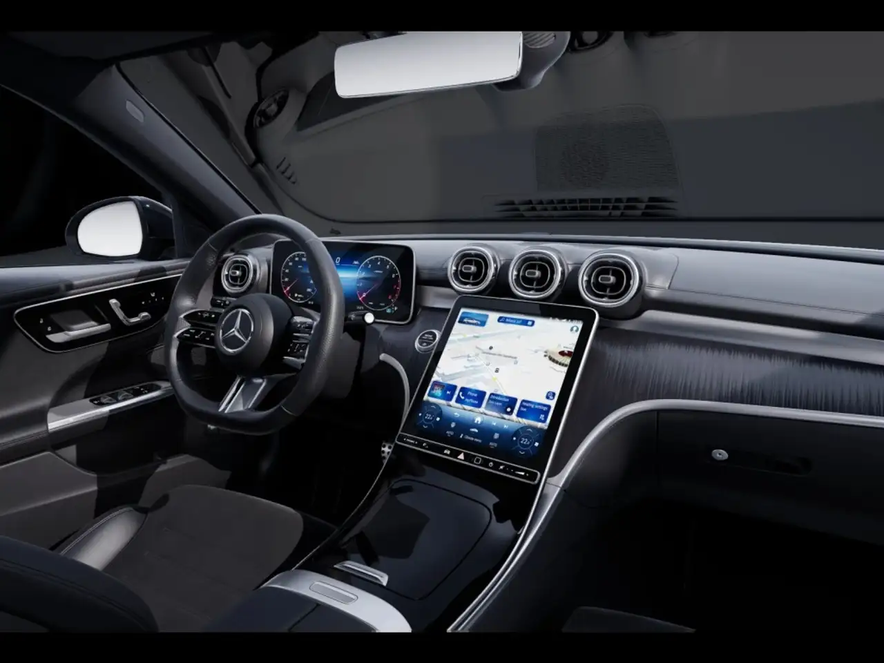 Mercedes-Benz C 200 T AMG AHK NIGHT DIGITAL LIGHT KEYLESS GO — معرض صور السيارة 12