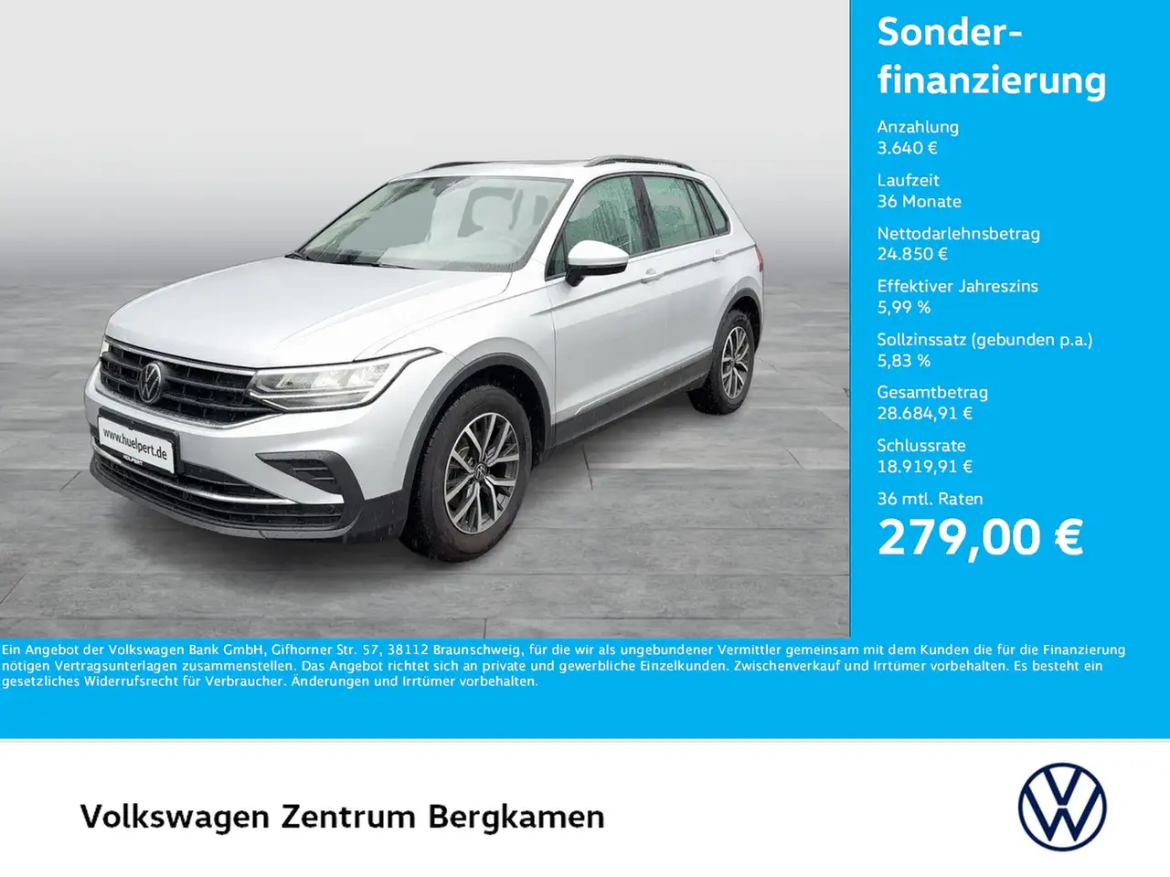 Volkswagen Tiguan 1.5 LIFE PANO 360CAM ACC NAVI LM17 SITZHZ — Bergkamen