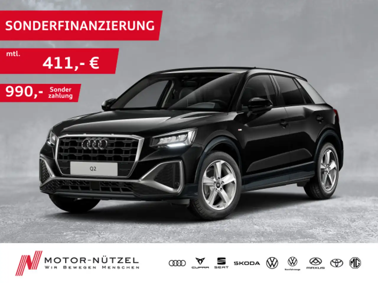 Audi Q2 35 TFSI S-TR S-LINE LED+NAVI+ACC+SHZ+PDC+RFK — Hof