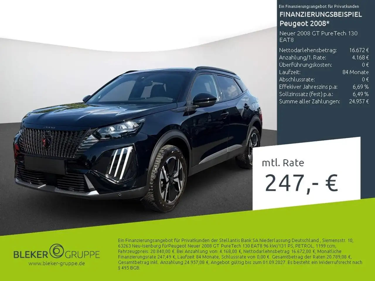 Peugeot 2008 Neuer 2008 GT PureTech 130 EAT8 — Dülmen