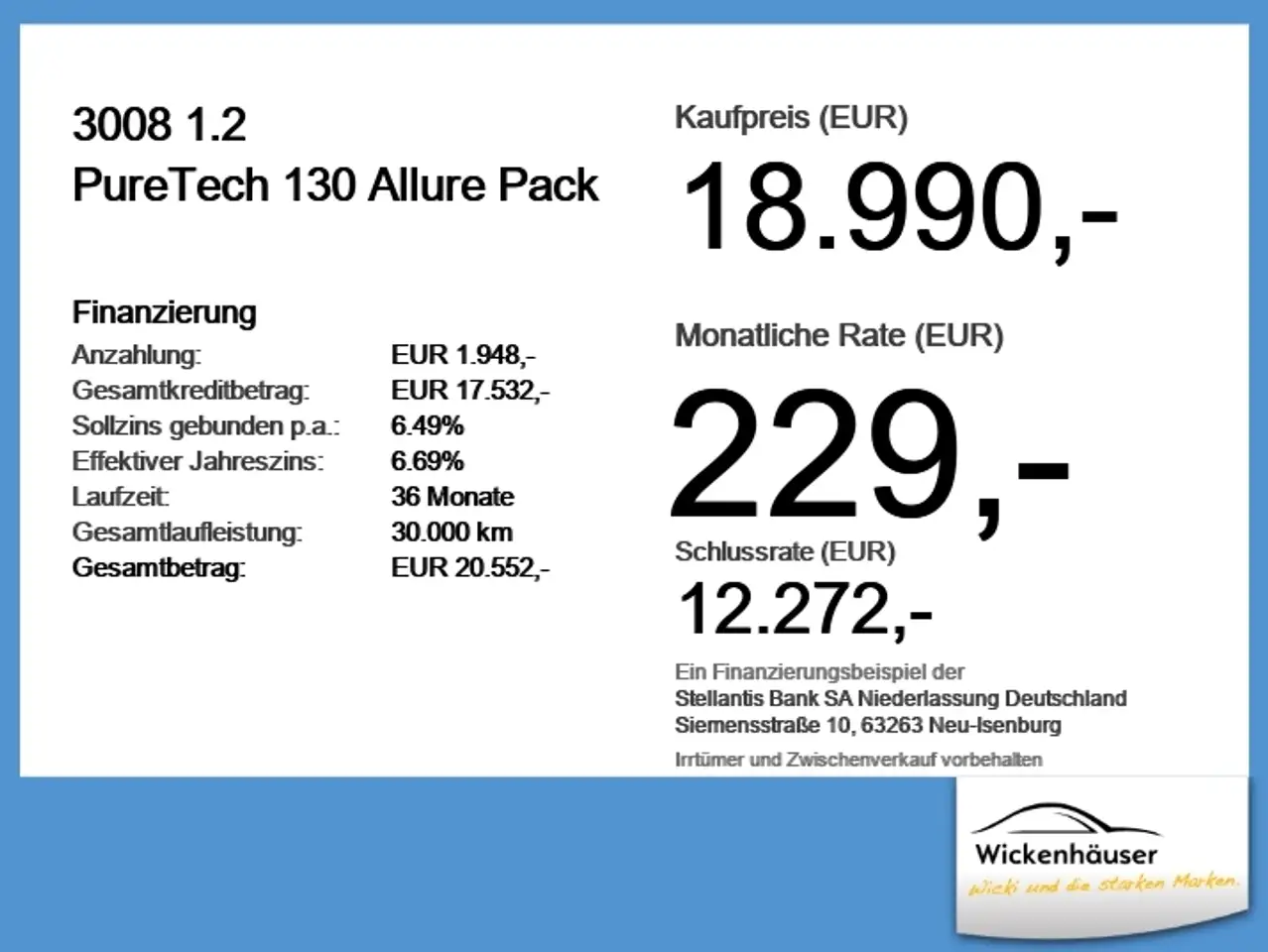 Peugeot 3008 1.2 PureTech 130 Allure Pack ACC*Klima*Navi — Galería del vehículo 6