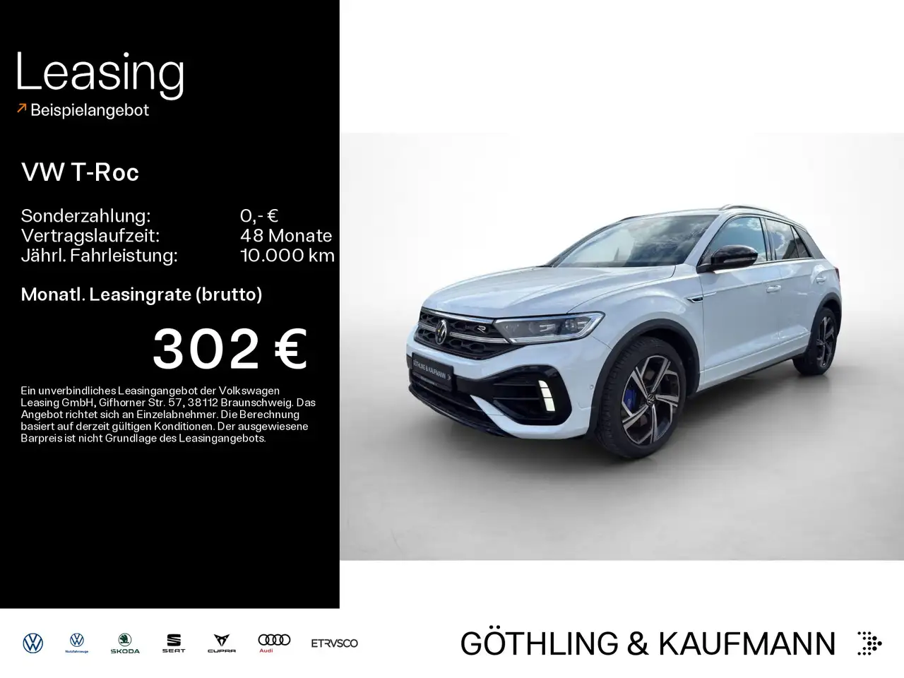 Volkswagen T-Roc R 2.0 TSI DSG 4Motion*NAVI*KAM*PDC*LED*SHZ — Kelkheim