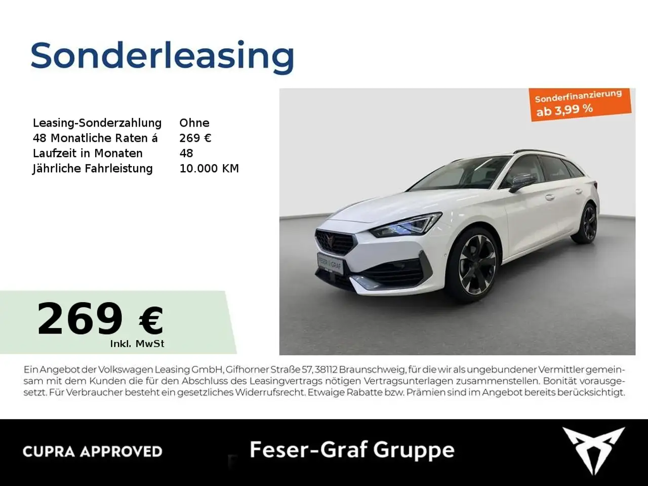 CUPRA Leon SP 1.5 eTSI DSG PDC*FULL-LINK*LED*LM*RFK — Fürth