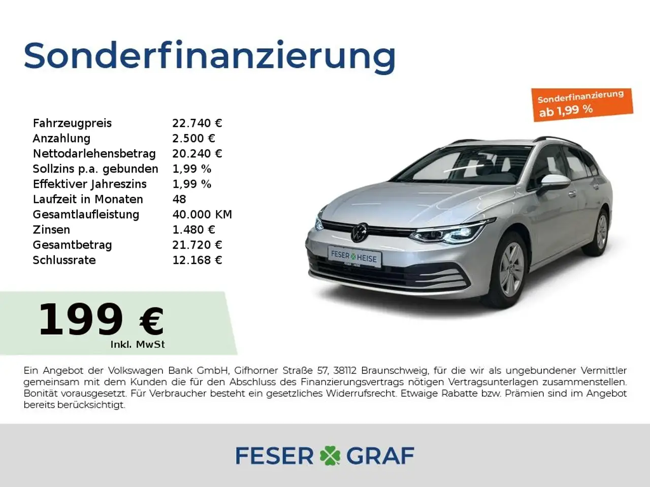 Volkswagen Golf Variant Life 1.5 eTSI DSG/LED/Sitz.-Lenkradhzg./AH — Dessau