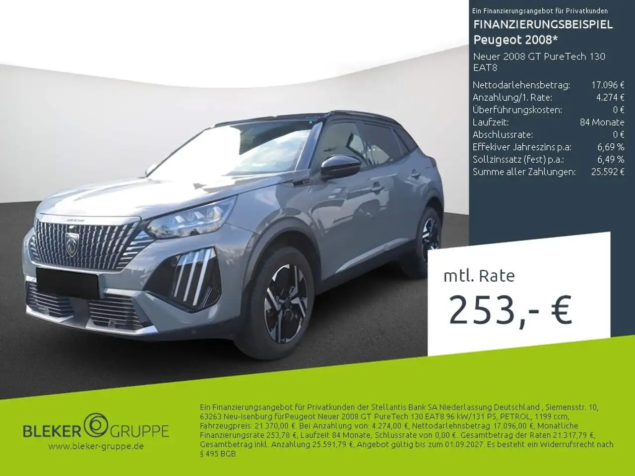 Peugeot 2008 Neuer 2008 GT PureTech 130 EAT8 — Dülmen