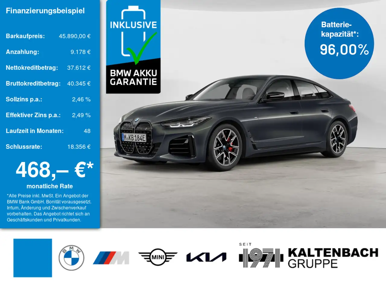 BMW i4 Gran Coupe 35 eDrive M-Sport Pro LED NAVI — Werdohl