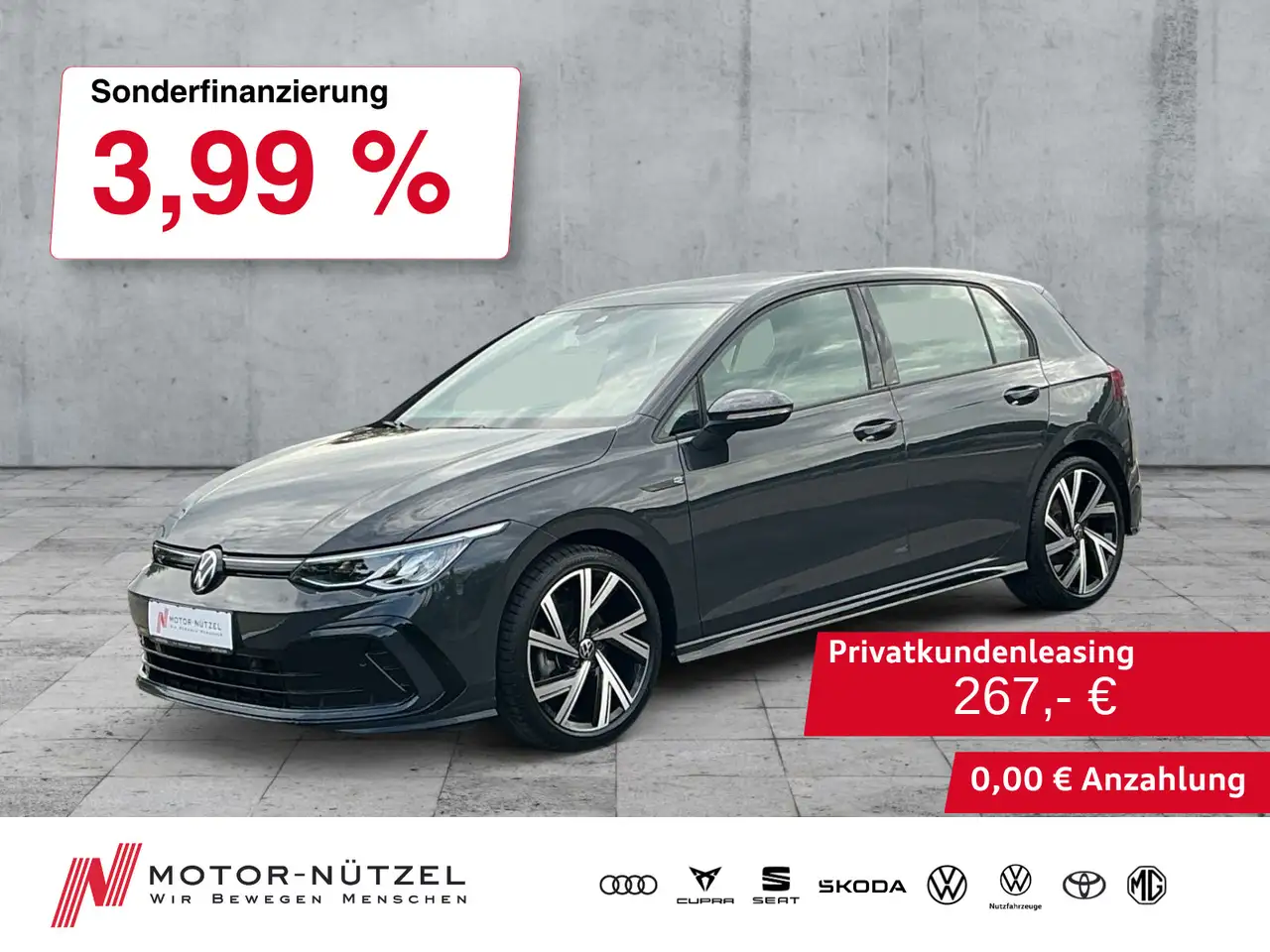 Volkswagen Golf VIII 1.5eTSI DSG R-LINE LED+NAV+ACC+SHZ+RFK — Hof