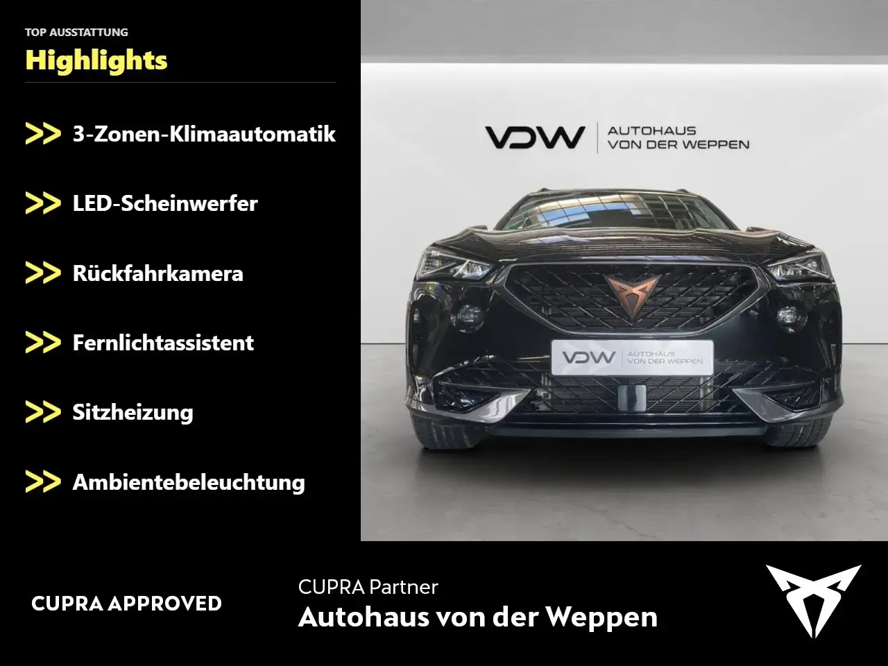 CUPRA Formentor 1.5 TSI Kamera, SHZ Klima Rückfahrkamera — معرض صور السيارة 2