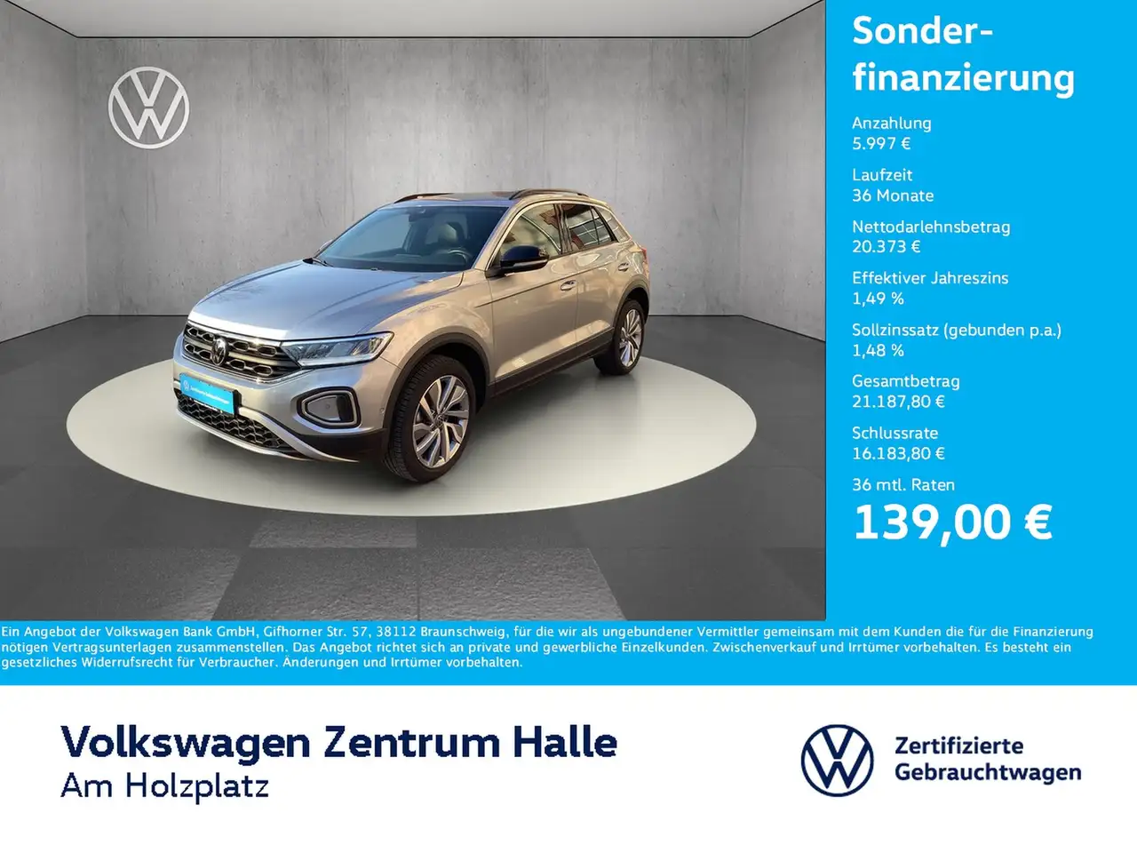 Volkswagen T-Roc 1.5 TSI Goal DSG — Halle