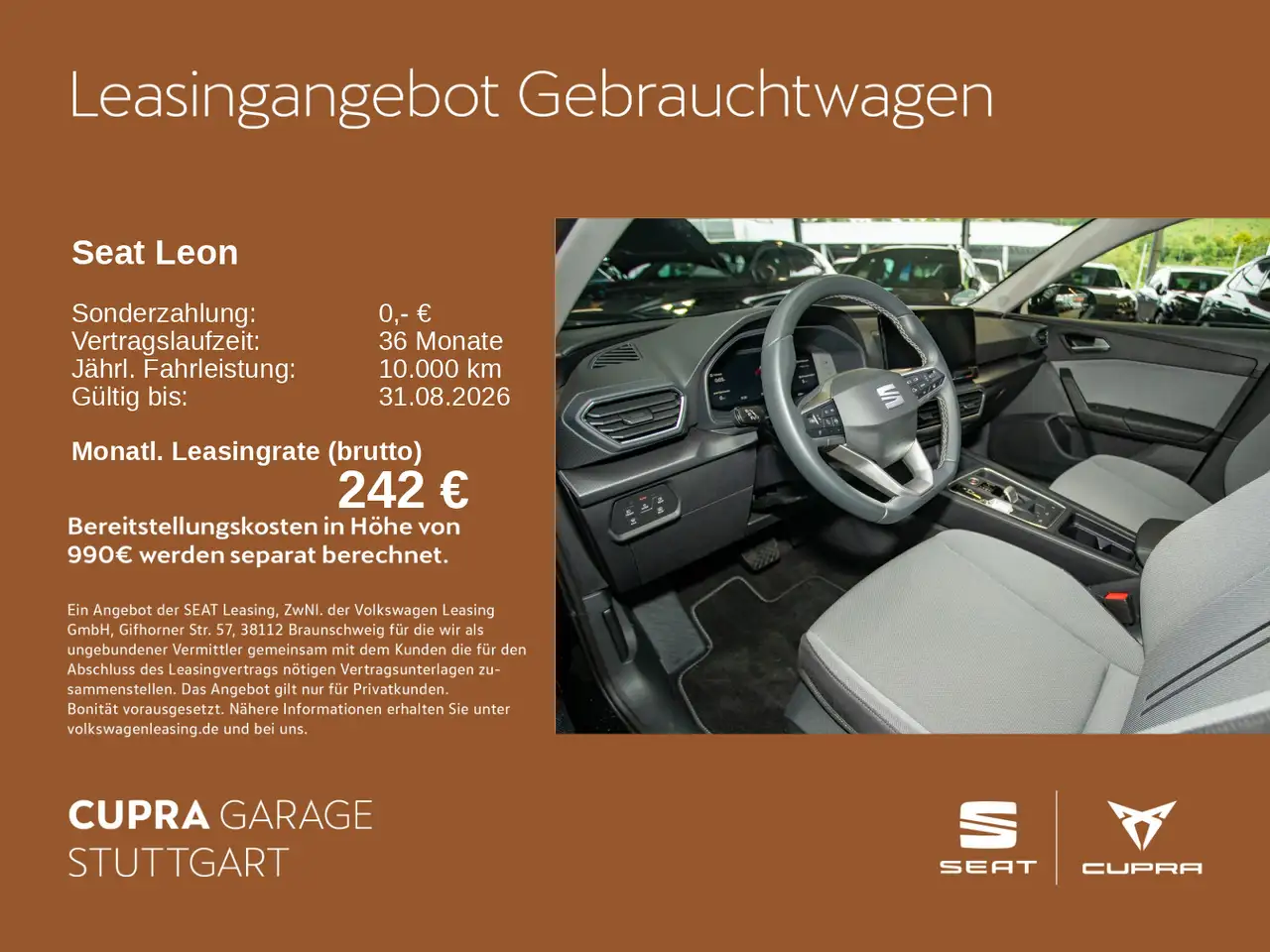 SEAT Leon Style Edition 1.0 eTSI 81 kW (110 PS) DSG * — Vehicle gallery 3