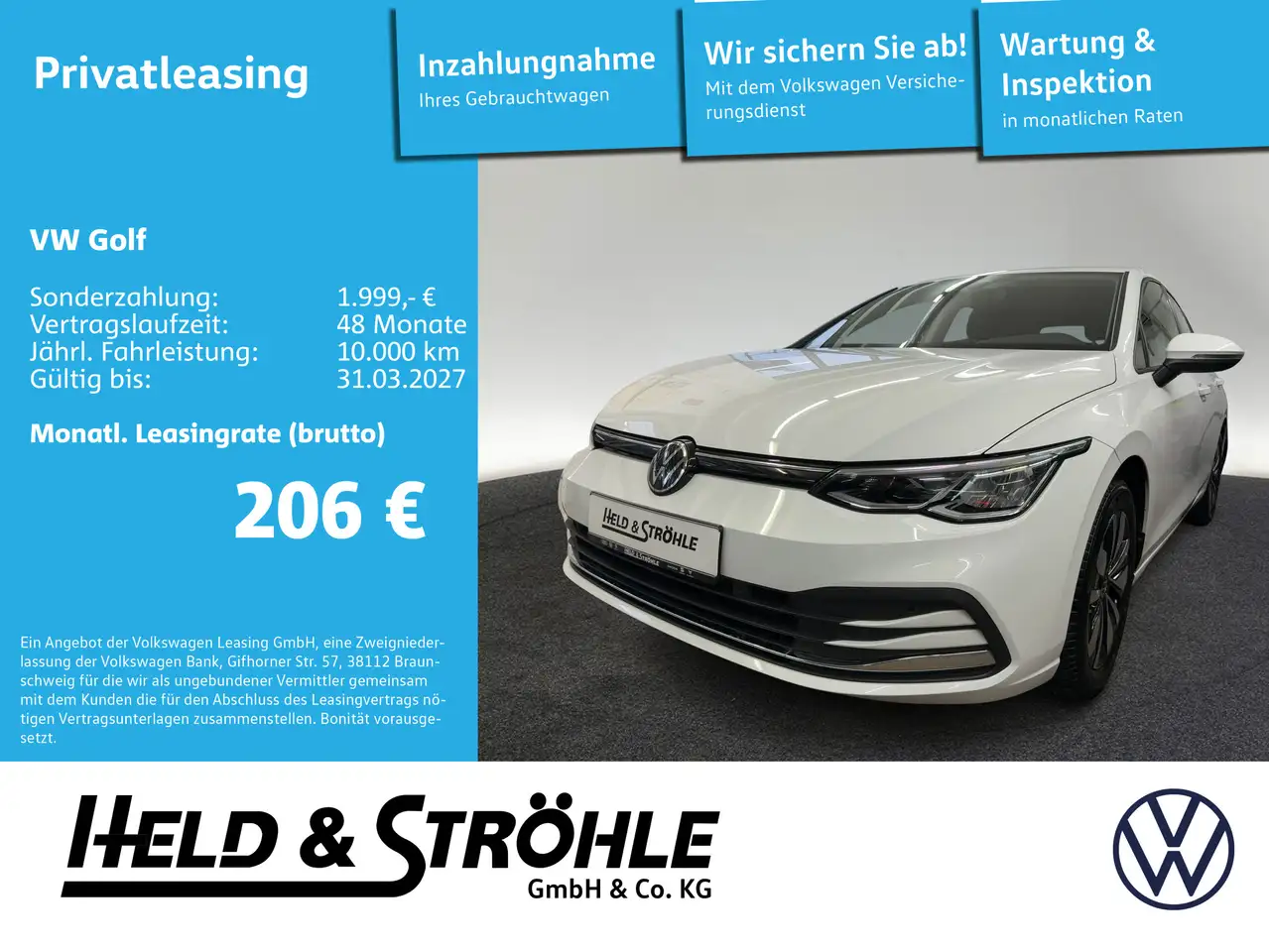 Volkswagen Golf 8 Move 1.0 TSI LED PDC SHZ APP NAV-VORB. — Neu-Ulm