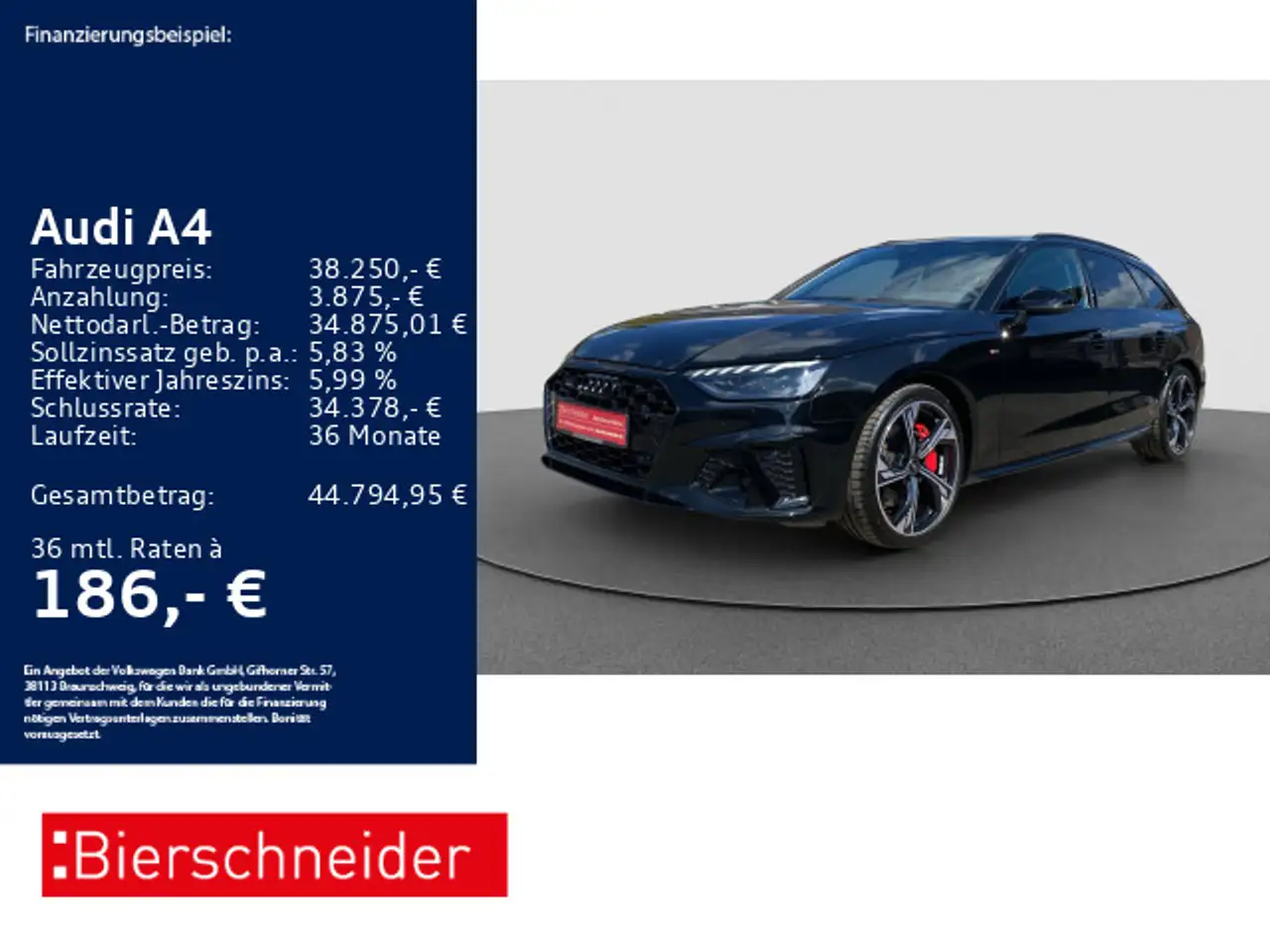 Audi A4 Av 45 TFSI qu S Line 19 AHK PANO MATRIX — Heidenheim