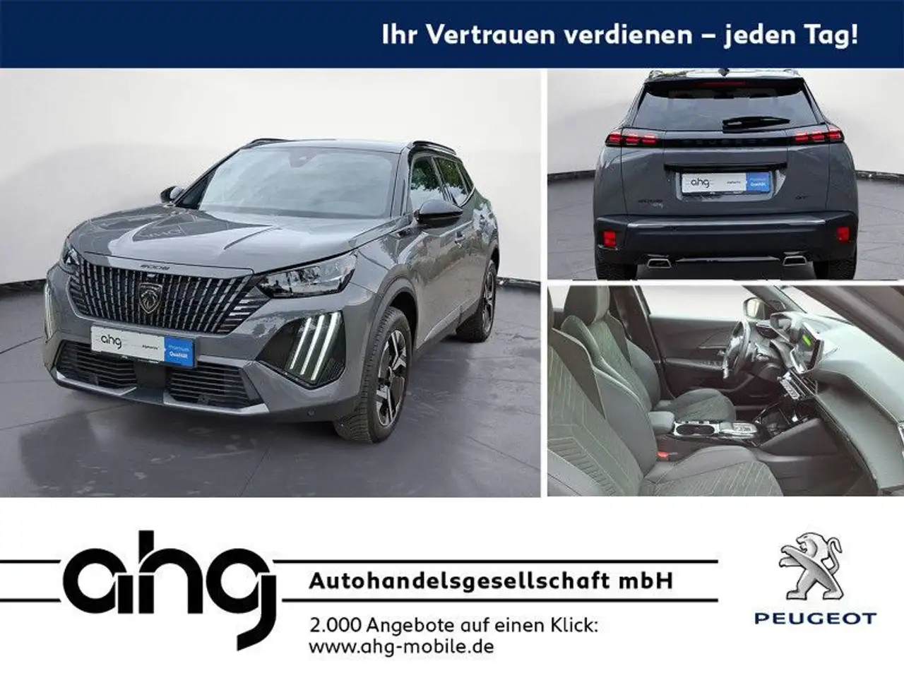 Peugeot 2008 PureTech 130 EAT8 GT Navi Glasdach LED Blue — Balingen