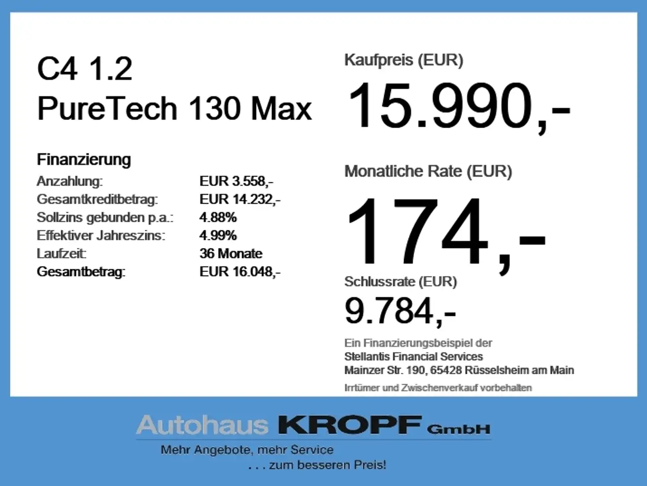 Citroen C4 1.2 PureTech 130 Max LED+Navi+SHZ+2xKlima+LM — Galerie du véhicule 6