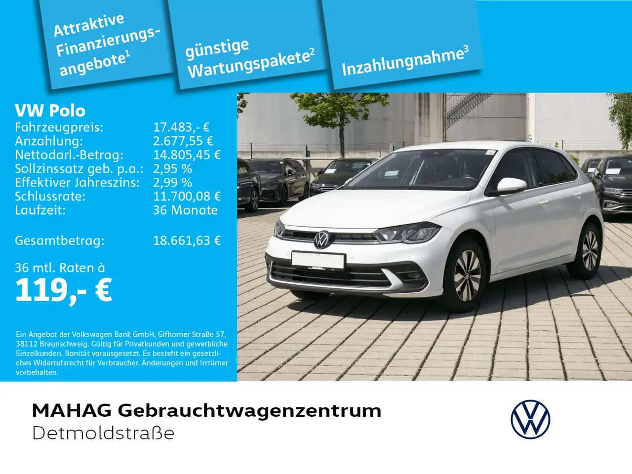 Volkswagen Polo MOVE 1.0 TSI LED Navi ParkPilot App 5-Gang — Vehicle gallery 2