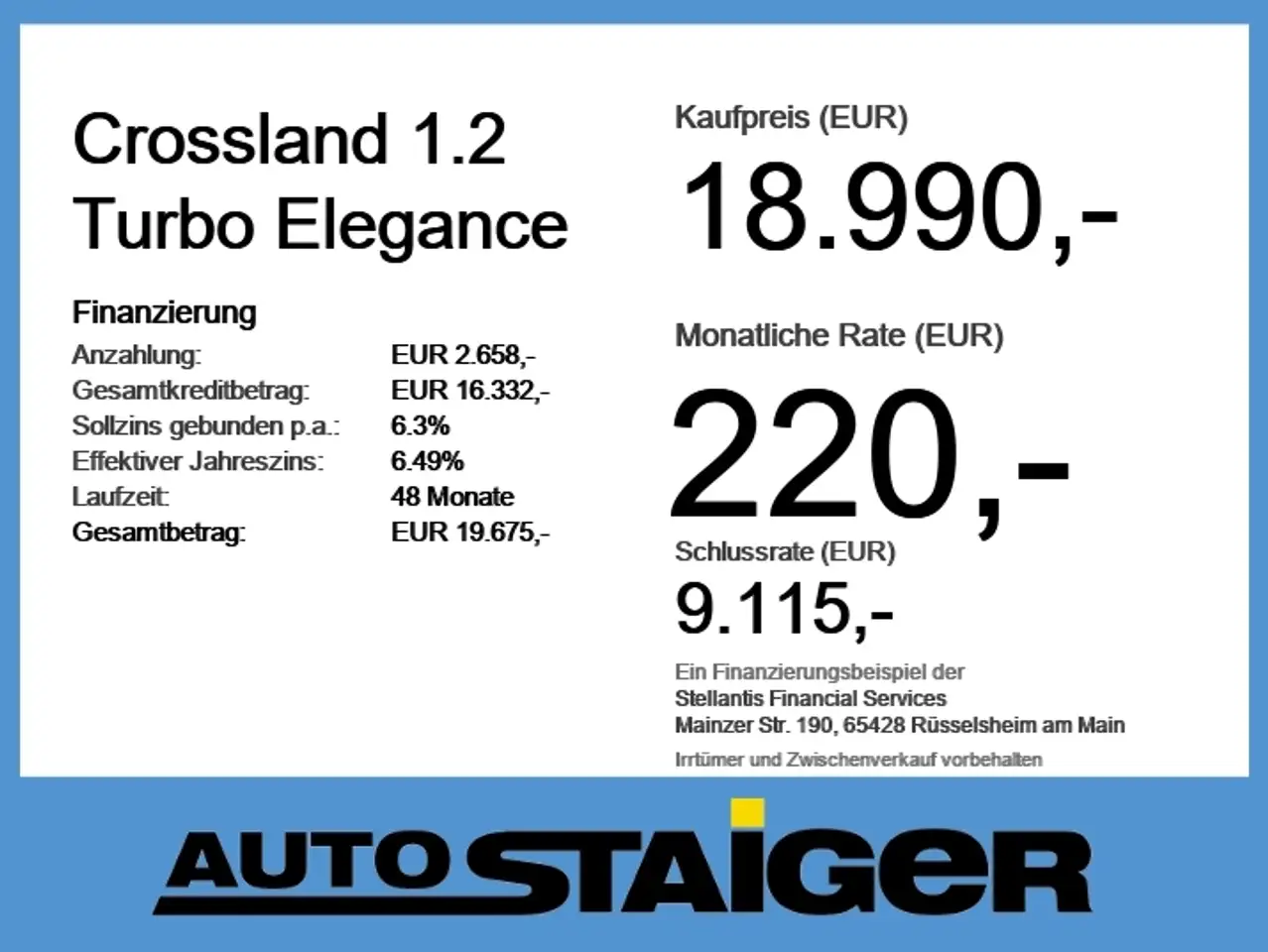 Opel Crossland 1.2 Turbo Elegance Automatik, Navi, — Galerie du véhicule 6