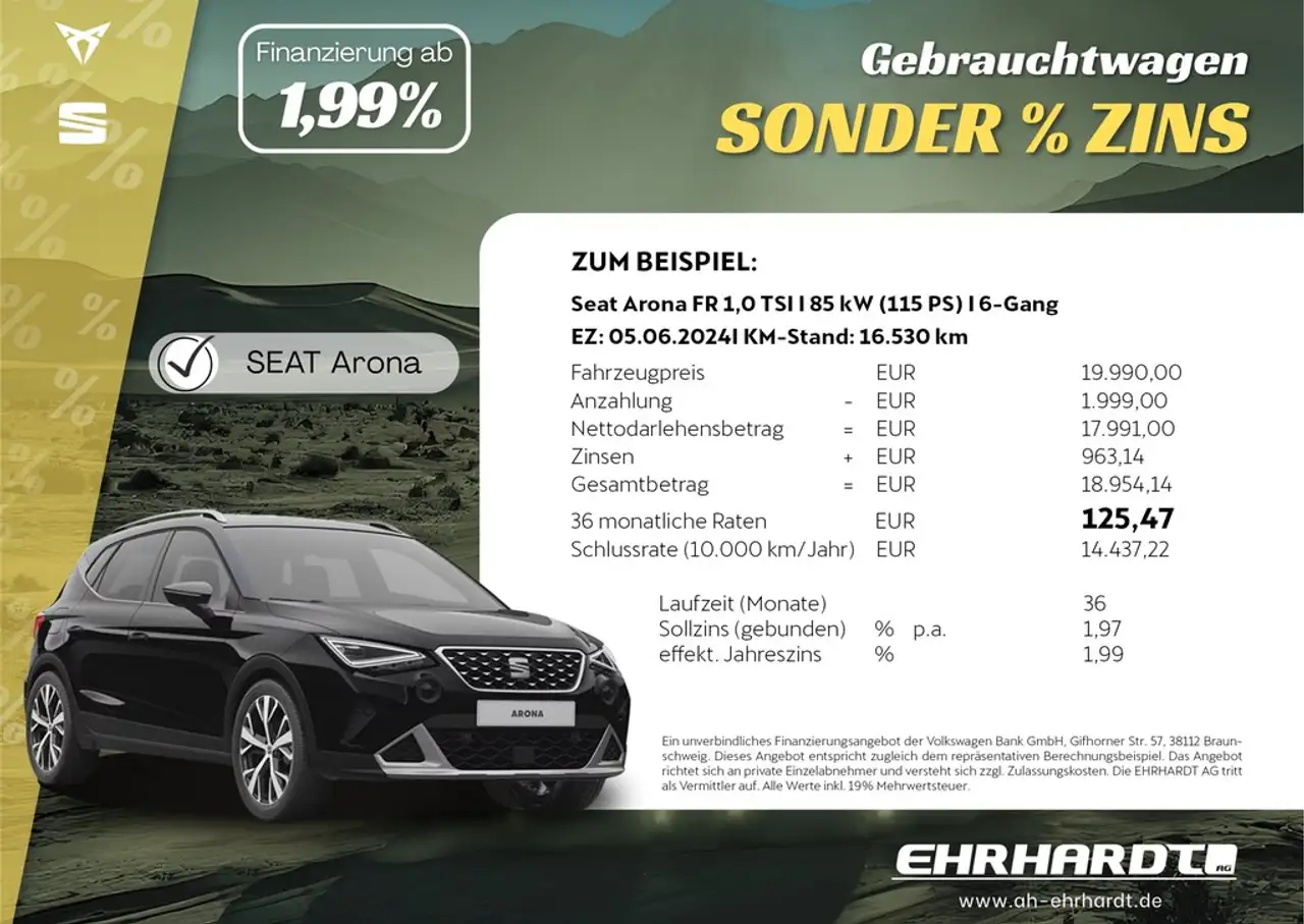 SEAT Arona 1.5 TSI DSG FR VIRTUAL*LED*NAV*SHZ*ACC*PDC*17"A... — Vehicle gallery 2