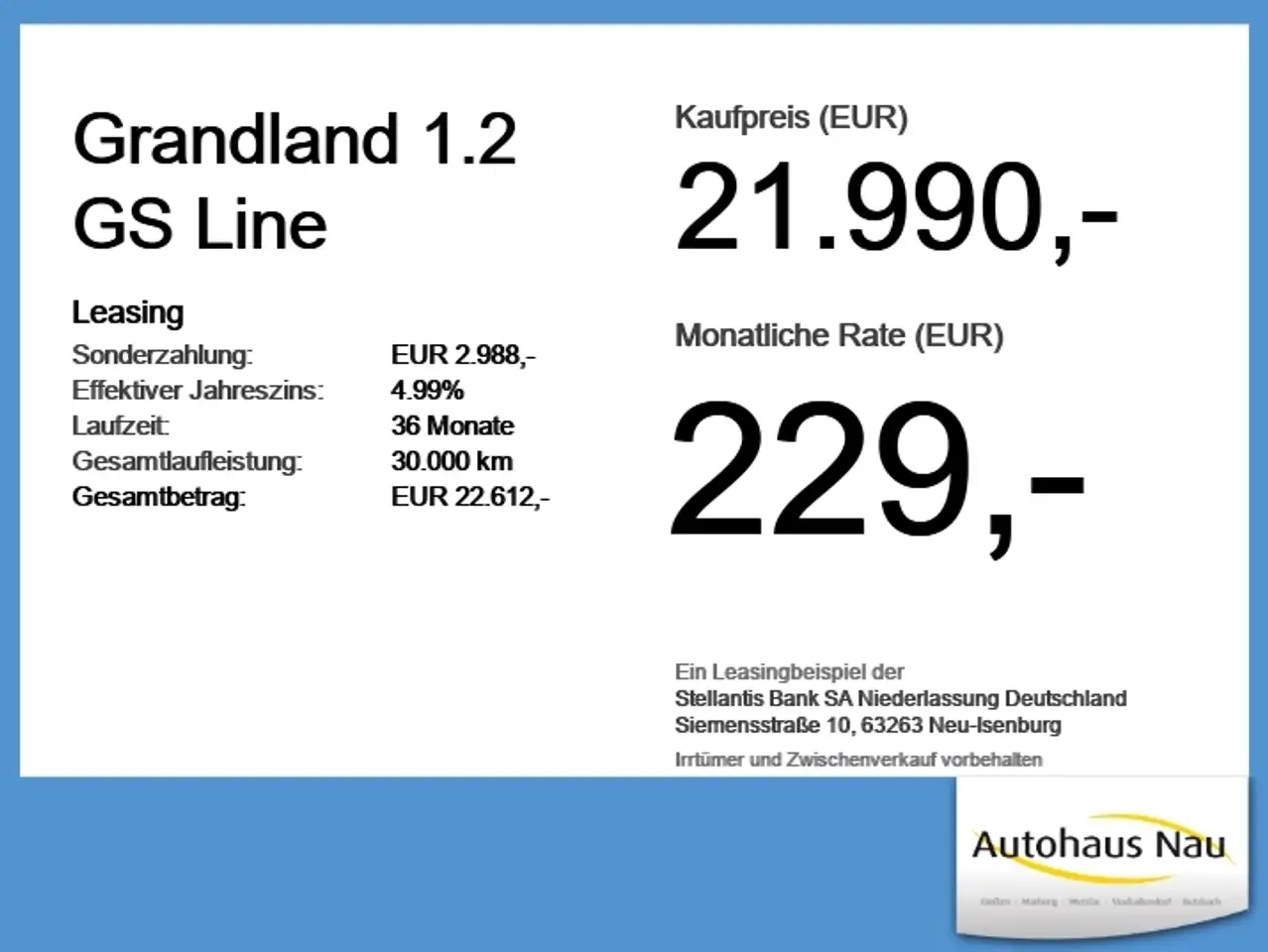 Opel Grandland 1.2 GS Line Inspektionspaket BigDeal! — Galería del vehículo 6