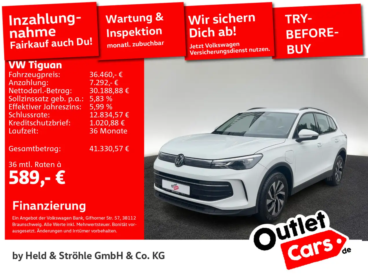 Volkswagen Tiguan Life eHybrid LED NAVI KAM ACC DCC IDA SHZ — Senden