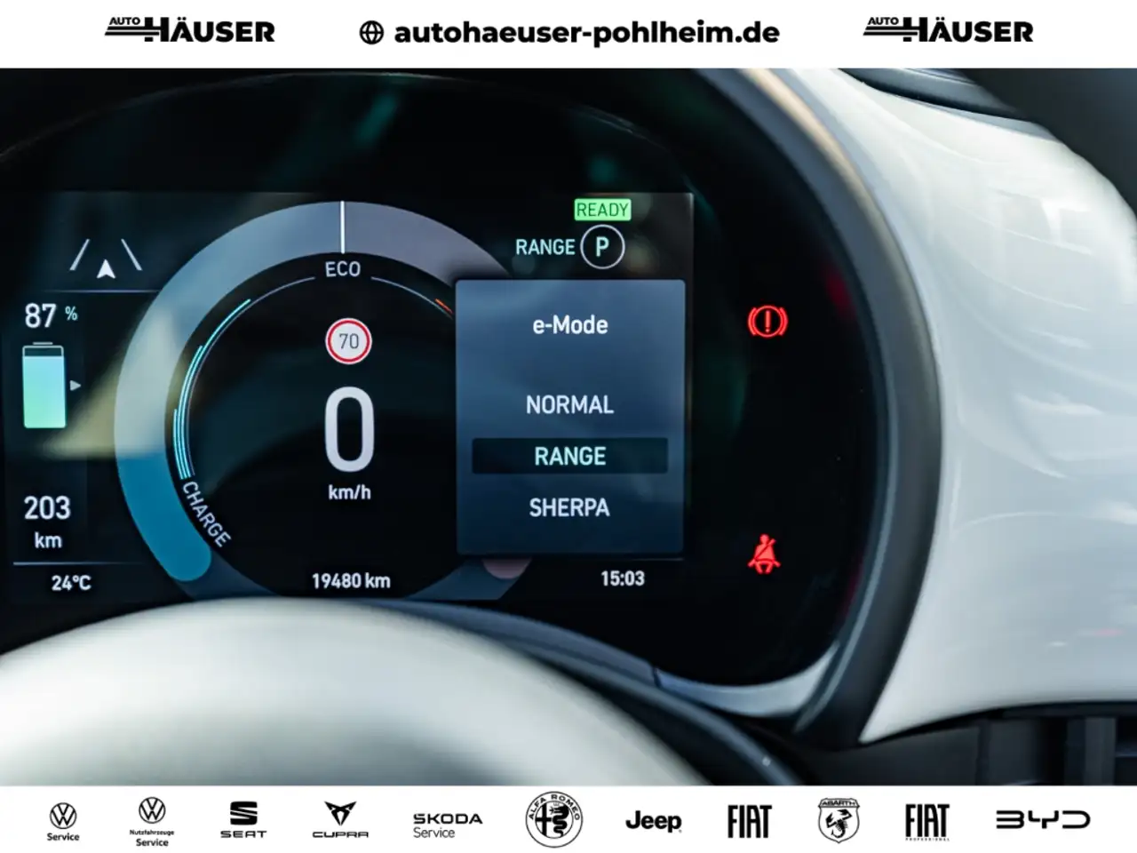 Fiat 500e 42kWh SOFORT STYLE-PAKET MODE2-KABEL — Vehicle gallery 21