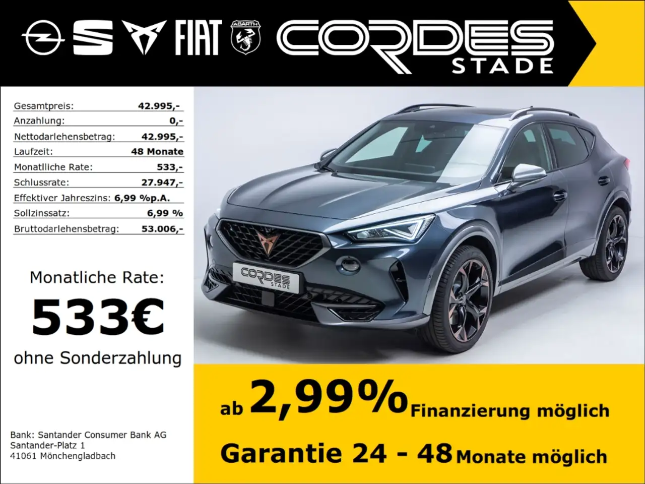 CUPRA Formentor VZ 4Drive Automatik Winterpaket NAVI — Stade