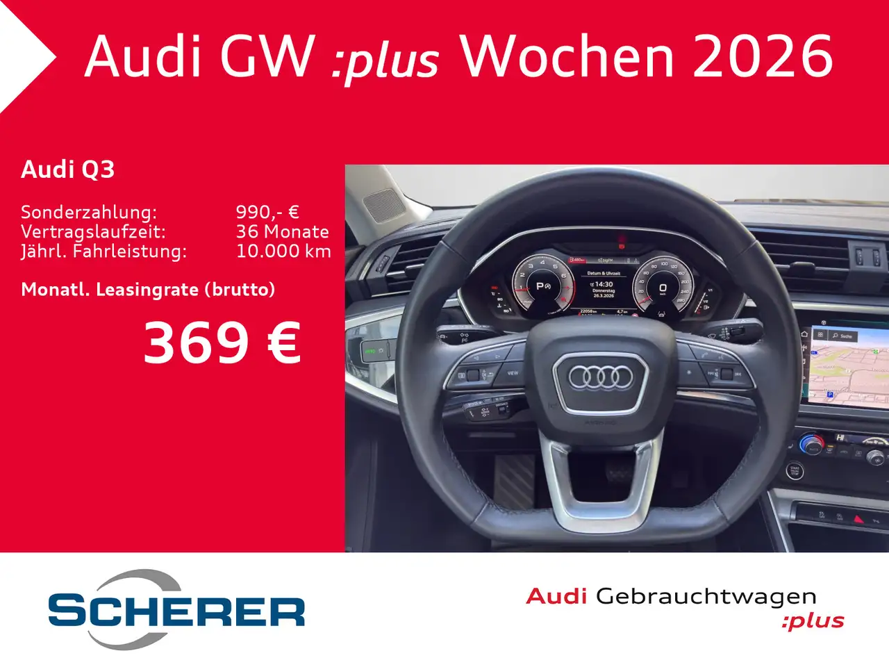 Audi Q3 advanced 45 TFSI quattro LED Navi Plus S tron — Galería del vehículo 10