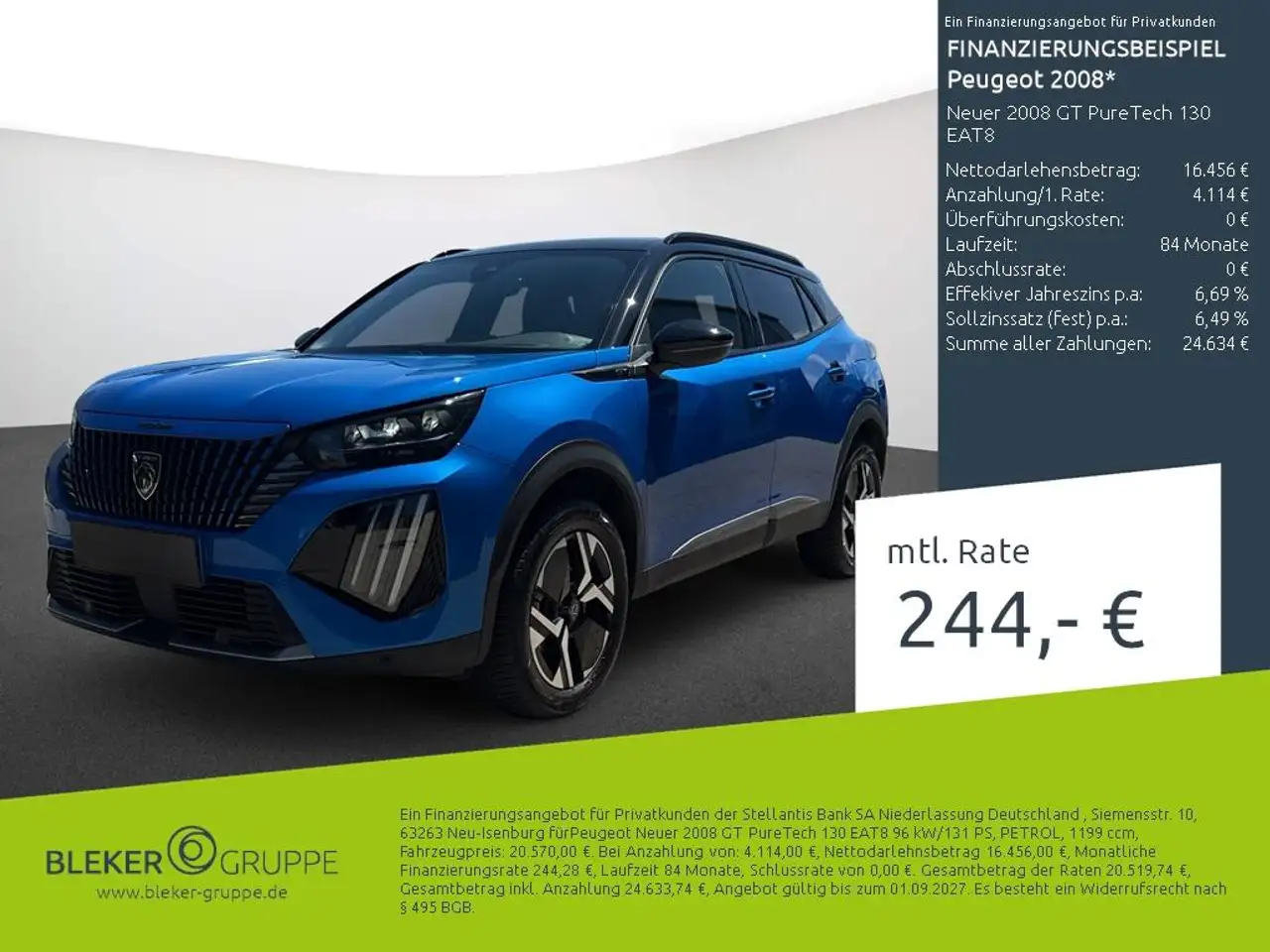 Peugeot 2008 Neuer 2008 GT PureTech 130 EAT8 — Dülmen
