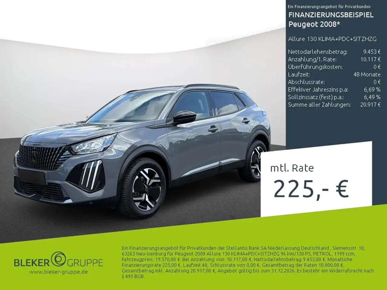 Peugeot 2008 Allure 130 KLIMA+PDC+SITZHZG — Borken