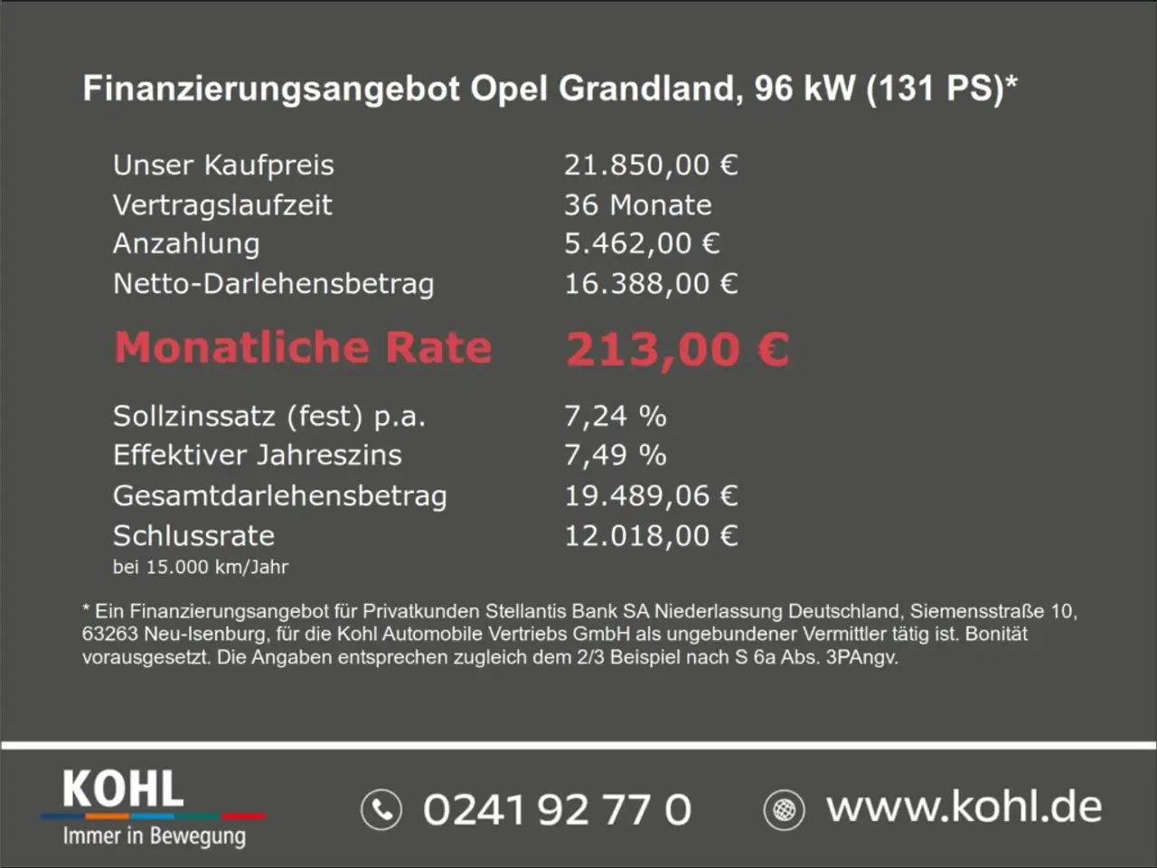 Opel Grandland Ultimate 1.2 Turbo EU6e Automatik SHZ LenkradHZG P — معرض صور السيارة 3