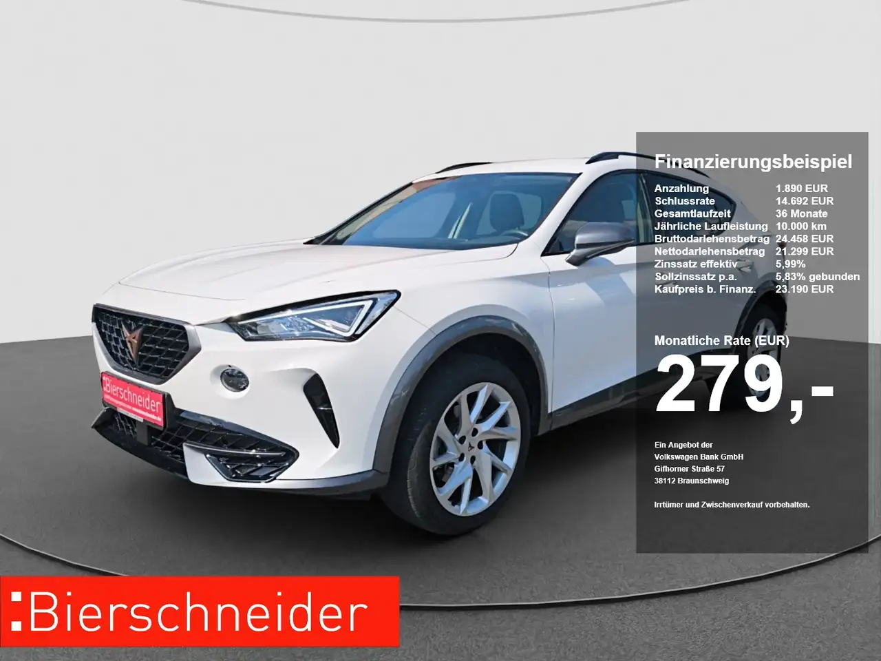 CUPRA Formentor 1.5 TSI ACC PDC SITZH KEYLESS LED — Straubing