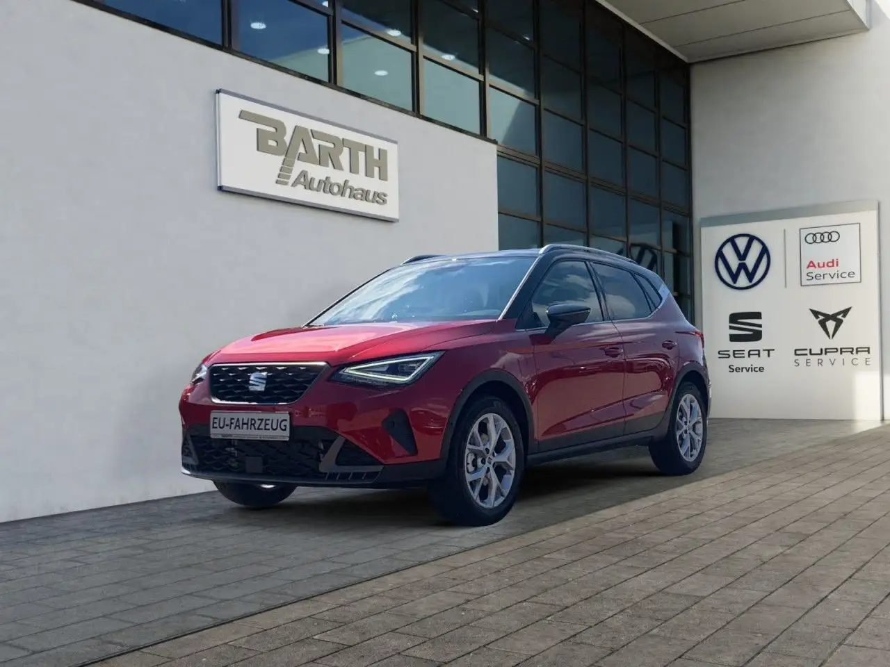 SEAT Arona 1.0 TSI FR+DSG+LED+RÜCKFAHRK+PDC+AHK+TEMPO — Schopfloch