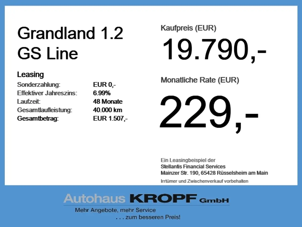 Opel Grandland 1.2 GS Line Alcantara+LED+Navi+SHZ+LM — Vehicle gallery 6