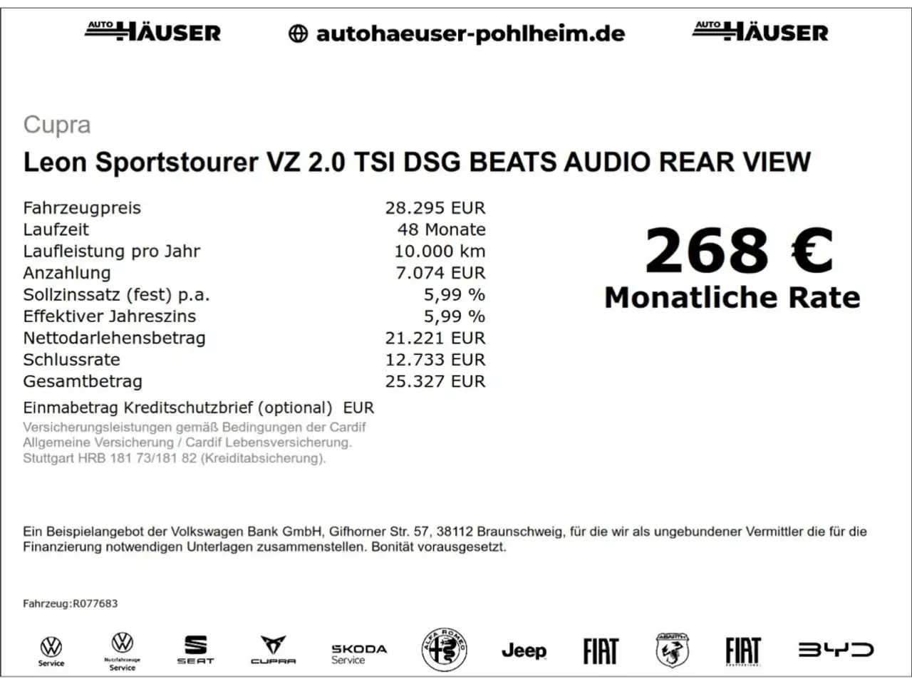 CUPRA Leon Sportstourer VZ 2.0 TSI DSG BEATS AUDIO REAR VIEW — Galerie du véhicule 2