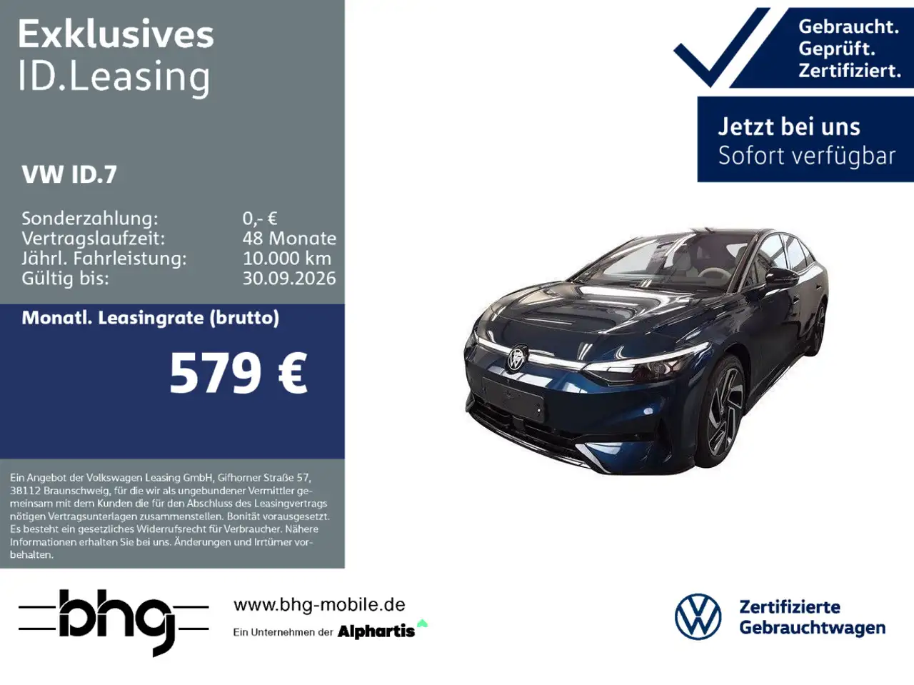 Volkswagen ID.7 Pro S #PANO #AREA-VIEW #HARMAN #KOMFORT-PAK — Bühl
