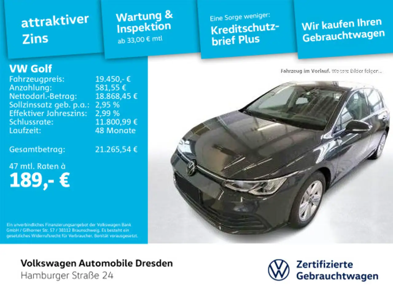 Volkswagen Golf VIII Life 1.5 TSI LED APP NAV PDC — Vehicle gallery 2