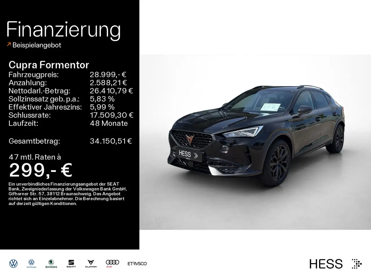 CUPRA Formentor 1.4 e-Hybrid VZ TRIBE-EDITION*LED*KAME — Buedingen