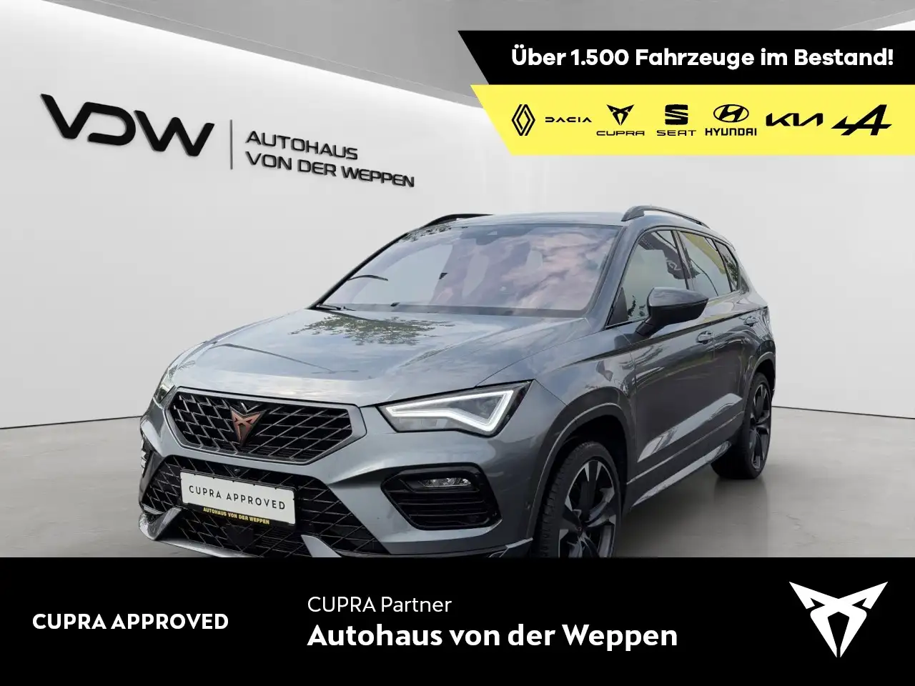CUPRA Ateca TSI VZ 4Drive DSG 5JGar TopView eHeck ACC — Friesenheim/Oberschopfheim