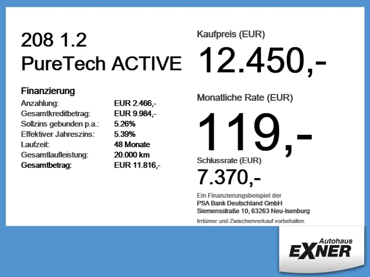 Peugeot 208 1.2 PureTech ACTIVE LED+PDC+ParkAss+SpurH — معرض صور السيارة 6