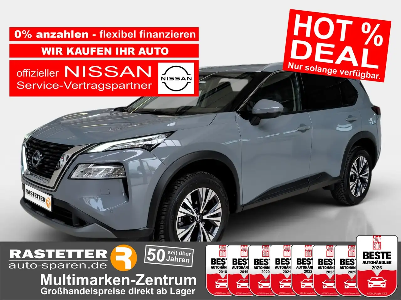 Nissan X-Trail n-connecta 7Sitze+Navi+ACC+360+4xSitzhzg+Kamera+Ke — Rheinstetten