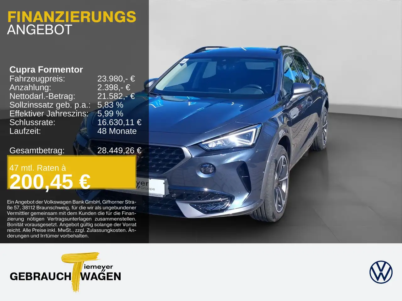 CUPRA Formentor 1.5 TSI DSG LM18 LED NAVI WINTERPKT KE — Oberhausen